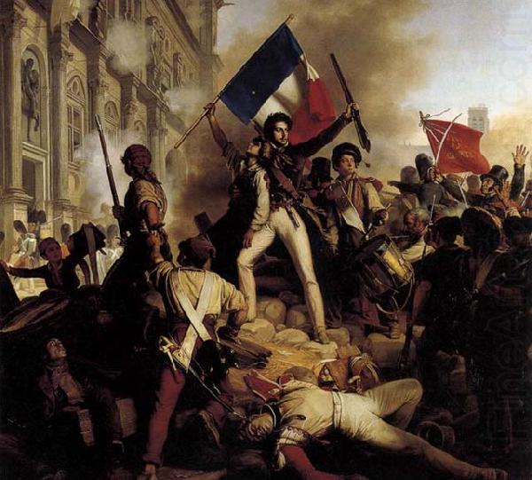 The Battle for the Town Hall, Jean-Victor Schnetz